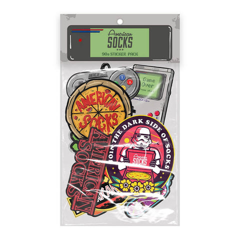 American Socks 90's Sticker Pack Multi (10 RAD Stickers)
