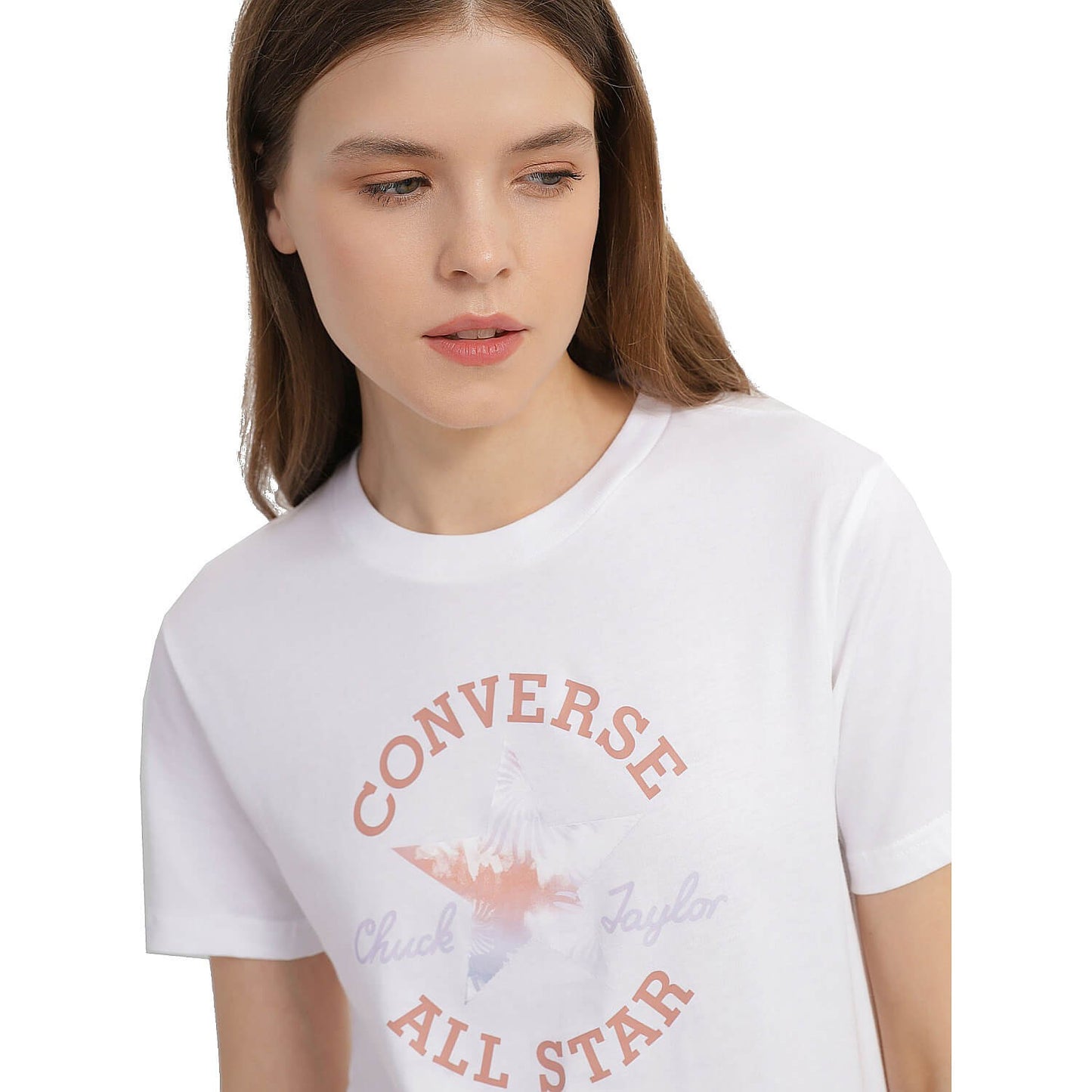 Converse Floral Chuck Taylor All Star Patch Short Sleeve T-Shirt White