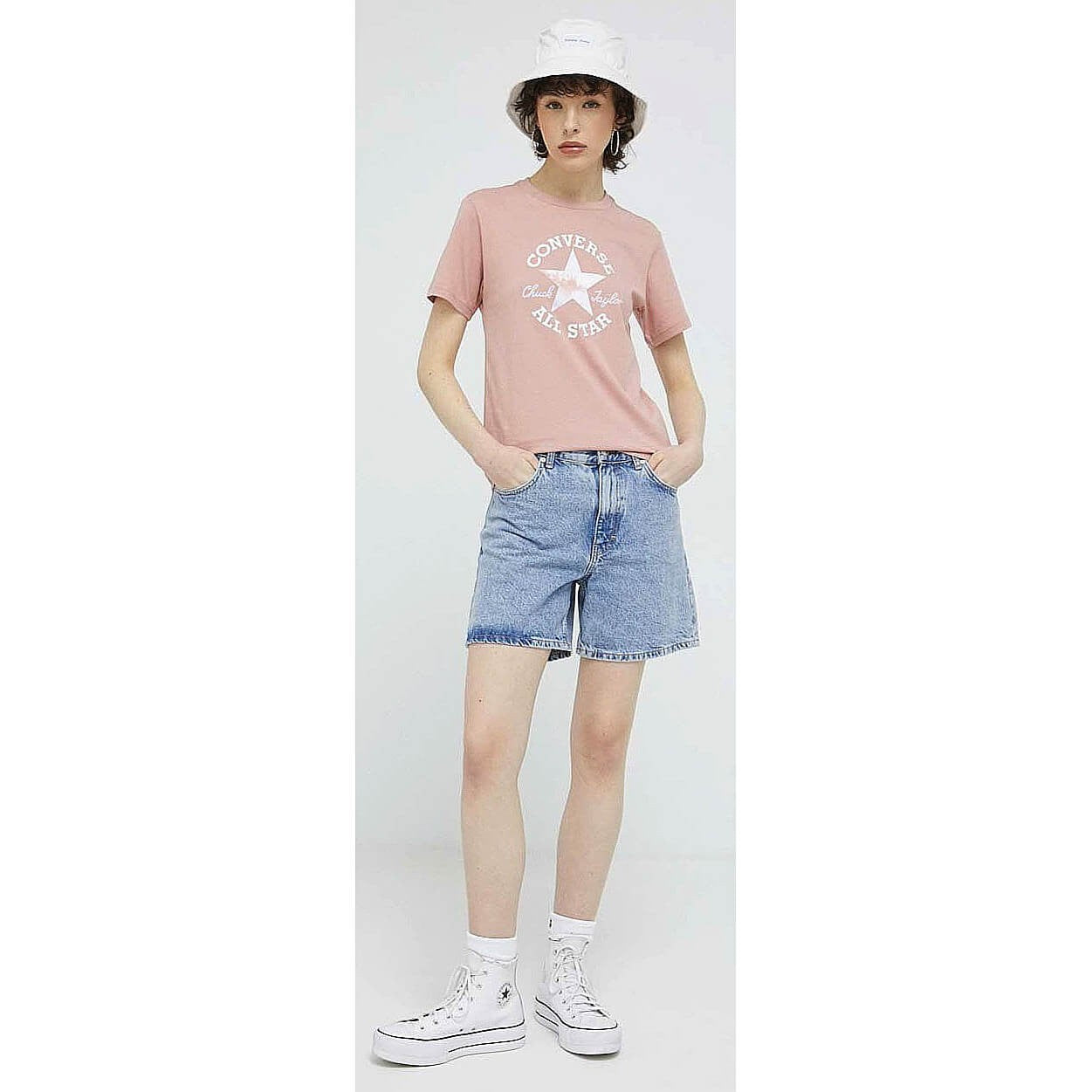 Converse Chuck Patch Infill Tee PINK