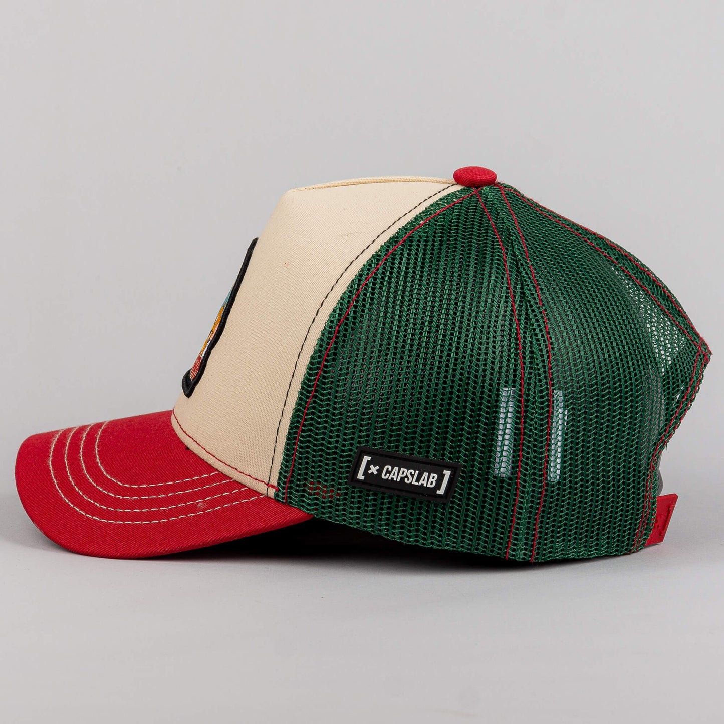 Capslab Tom & Jerry Classic Trucker Cap Beige/Azure/Red