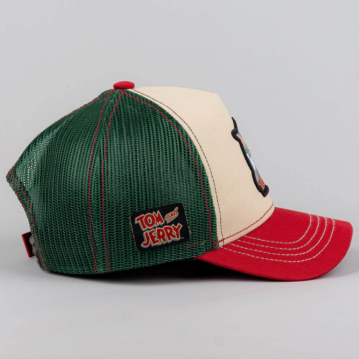 Capslab Tom & Jerry Classic Trucker Cap Beige/Azure/Red