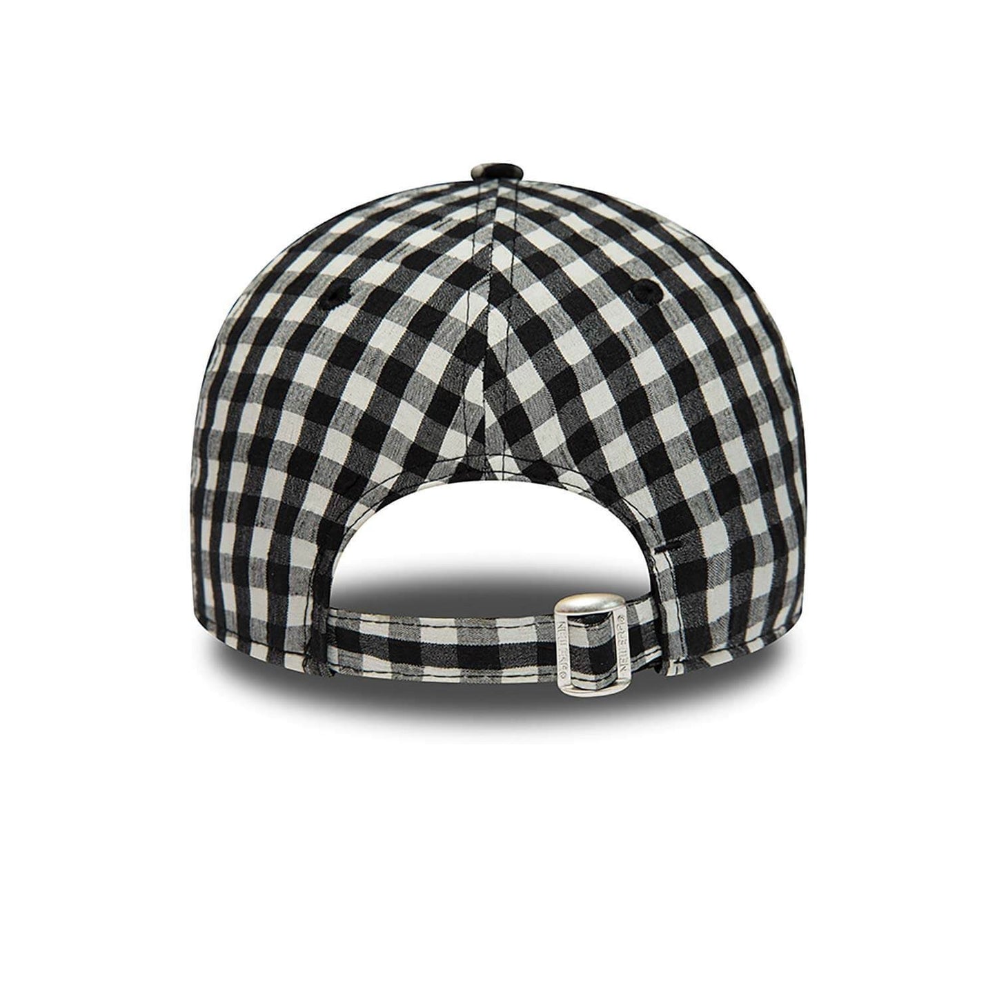 New Era MLB New York Yankees Womens Gingham Black 9FORTY Adjustable Cap Black