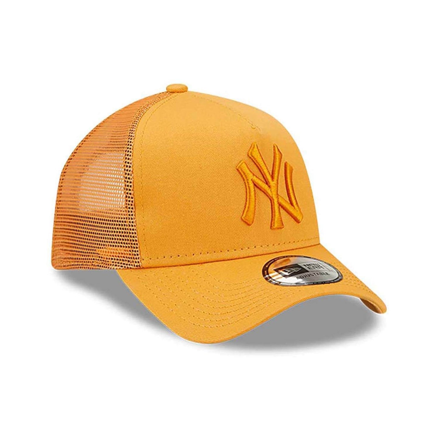 New Era MLB New York Yankees Youth Tonal Mesh Orange A-Frame Trucker Cap Orange