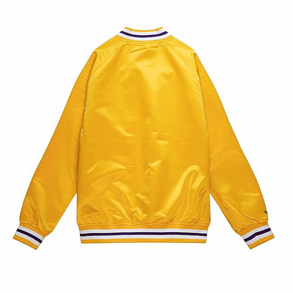 Mitchell & Ness Lightweight Satin Jacket Los Angeles Lakers Yellow