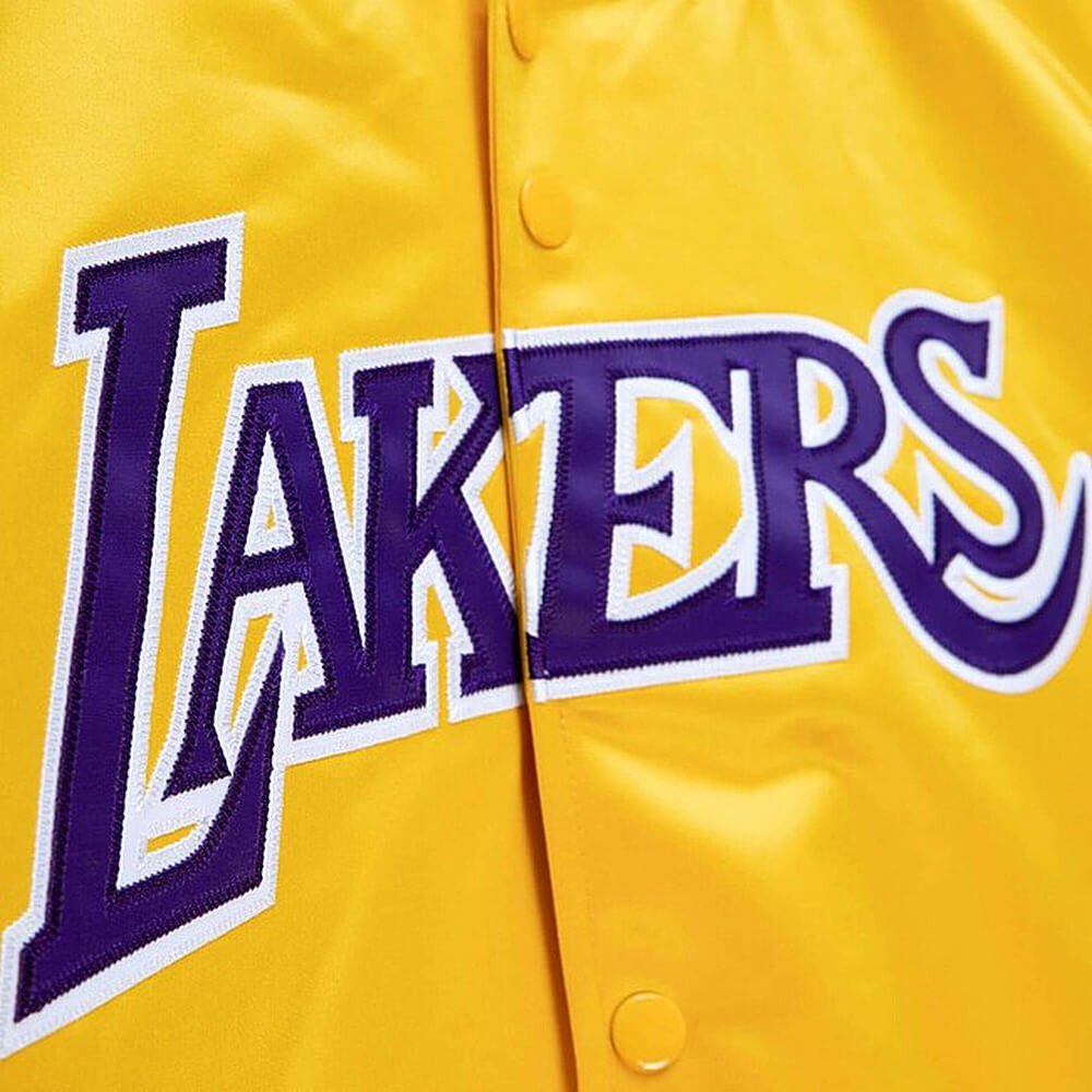 Mitchell & Ness Lightweight Satin Jacket Los Angeles Lakers Yellow