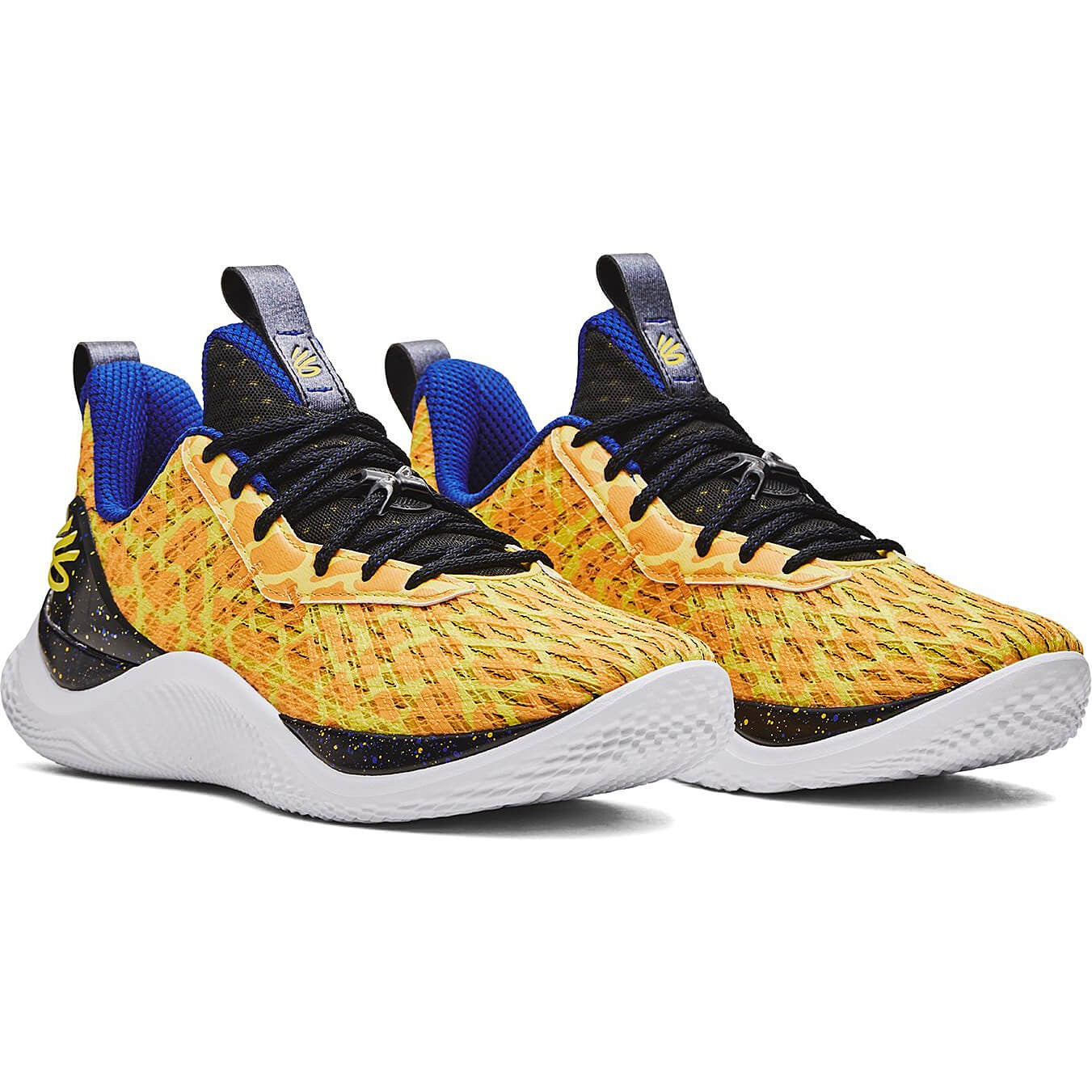 Under Armour Unisex Curry Flow 10 'Double Bang' Basketball Shoes Steeltown Gold / Black