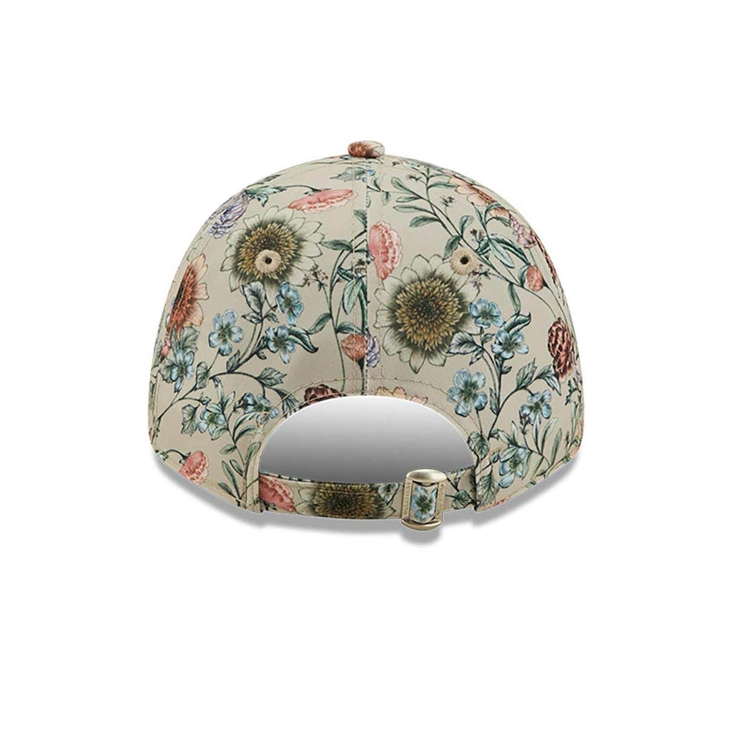 NEW ERA MLB New York Yankees Womens All Over Print Floral Cream 9FORTY Adjustable Cap Multi