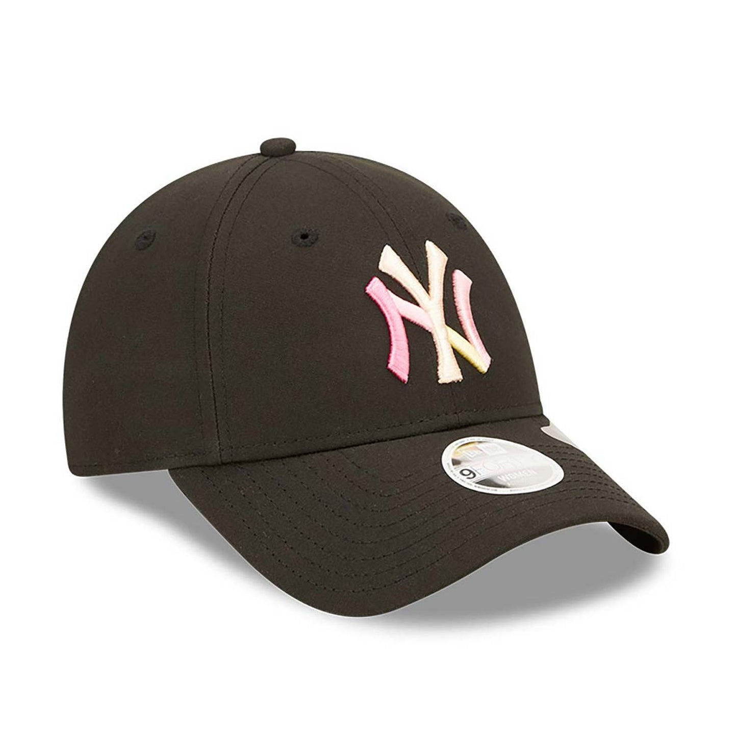 NEW ERA MLB New York Yankees Womens Repreve Block Logo Black 9FORTY Adjustable Cap Black