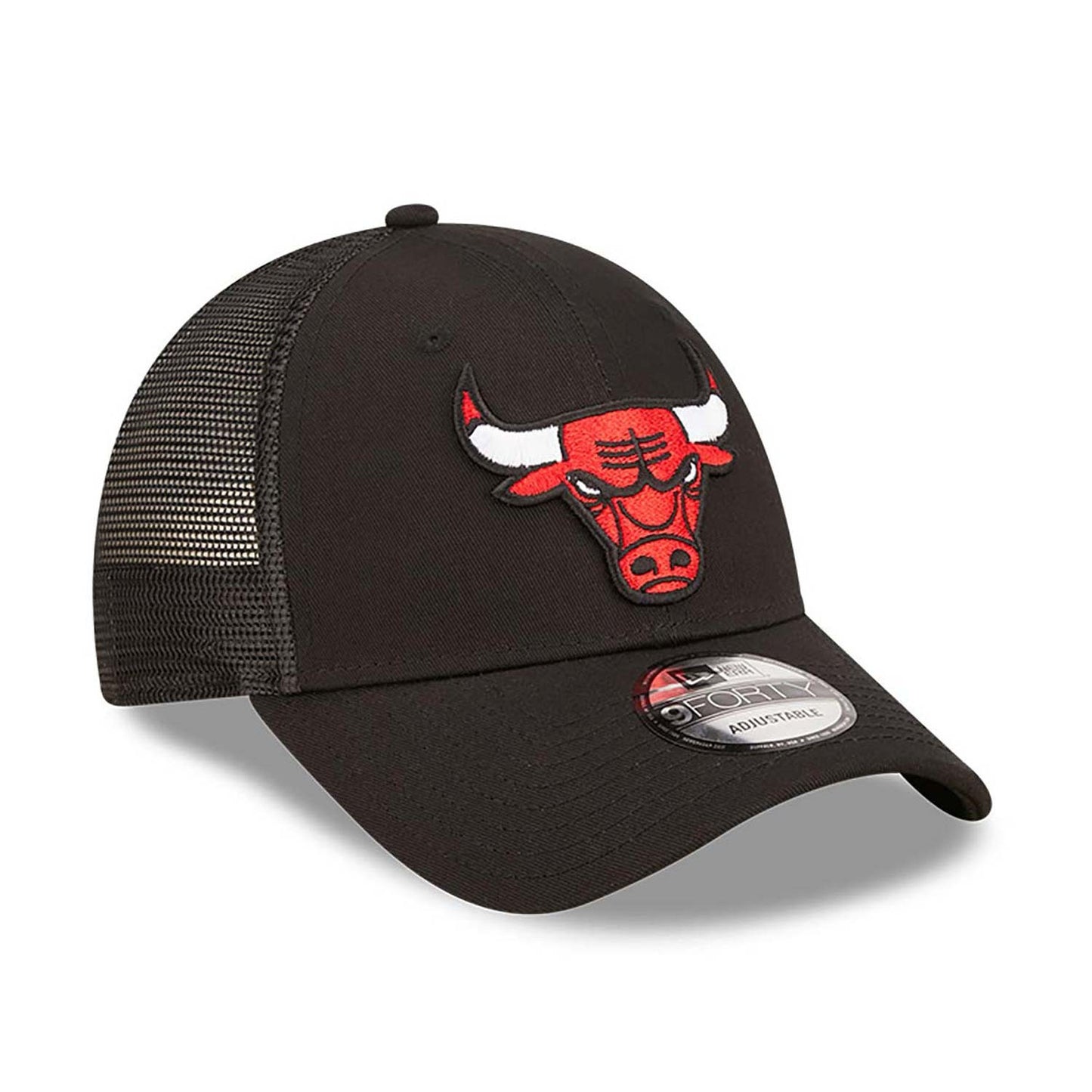 NEW ERA NBA Chicago Bulls Home Field Black 9FORTY A-Frame Trucker Cap Black