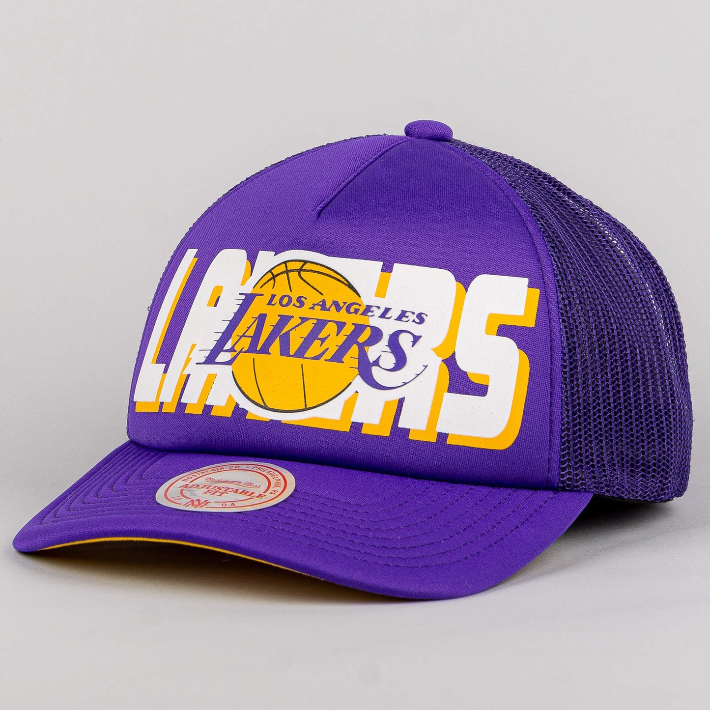 Mitchell & Ness NBA Billboard Trucker Snapback Los Angeles Lakers Purple