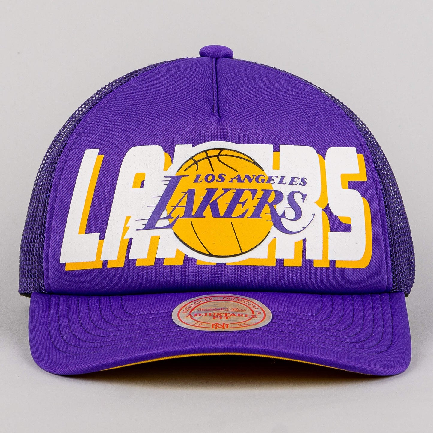 Mitchell & Ness NBA Billboard Trucker Snapback Los Angeles Lakers Purple