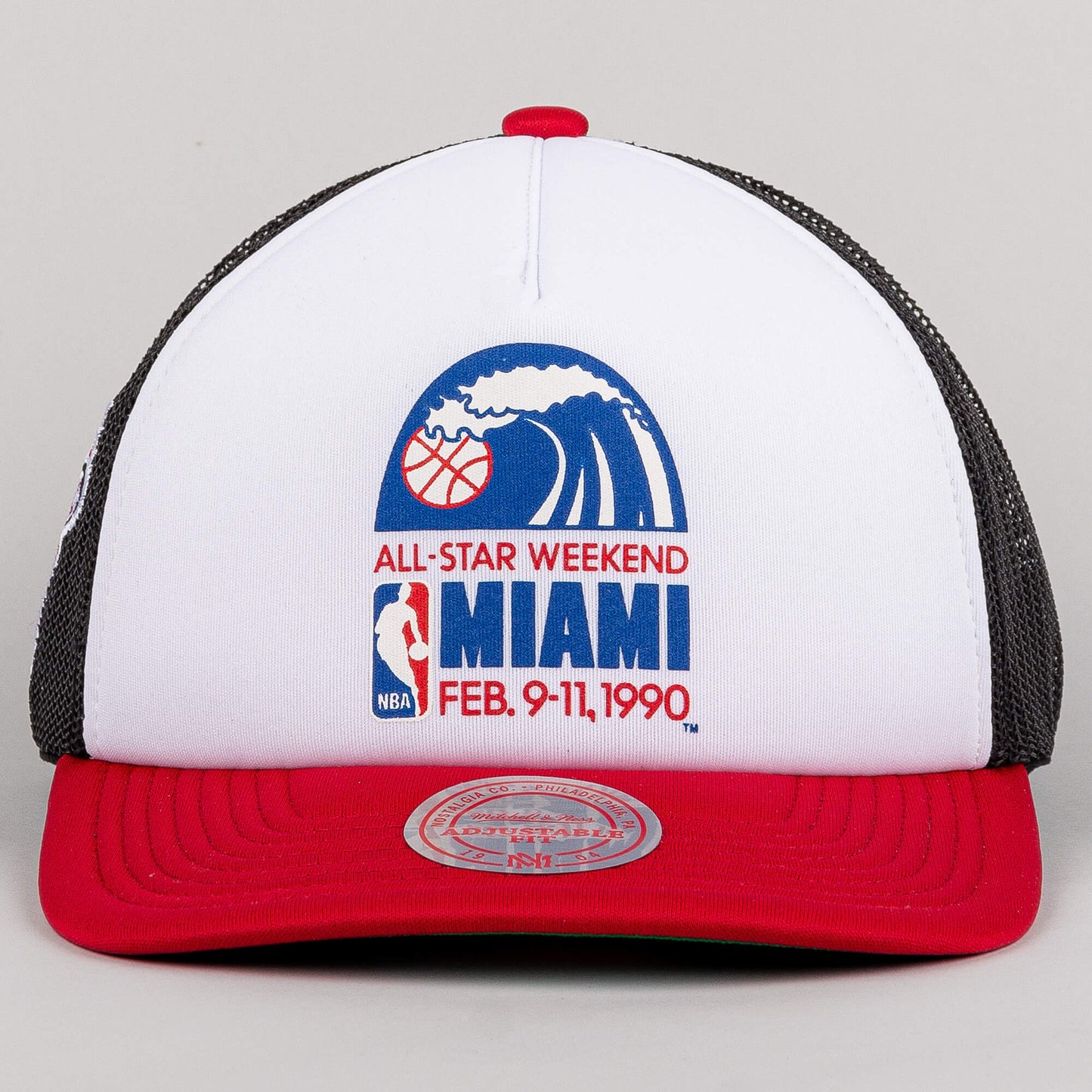 Mitchell & Ness NBA Party Time Trucker Snapback Hwc Miami Heat White