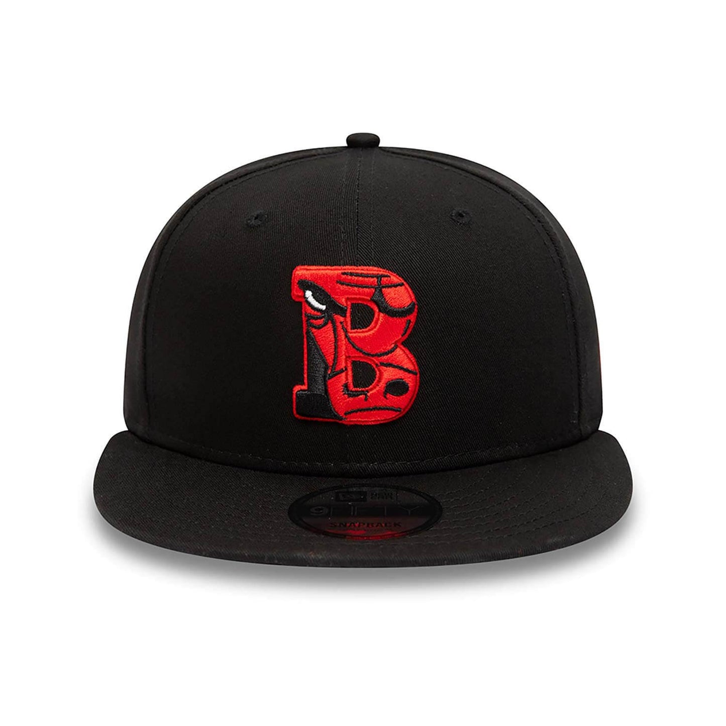 New Era NBA Chicago Bulls Team Infill Logo Black 9FIFTY Snapback Cap Black