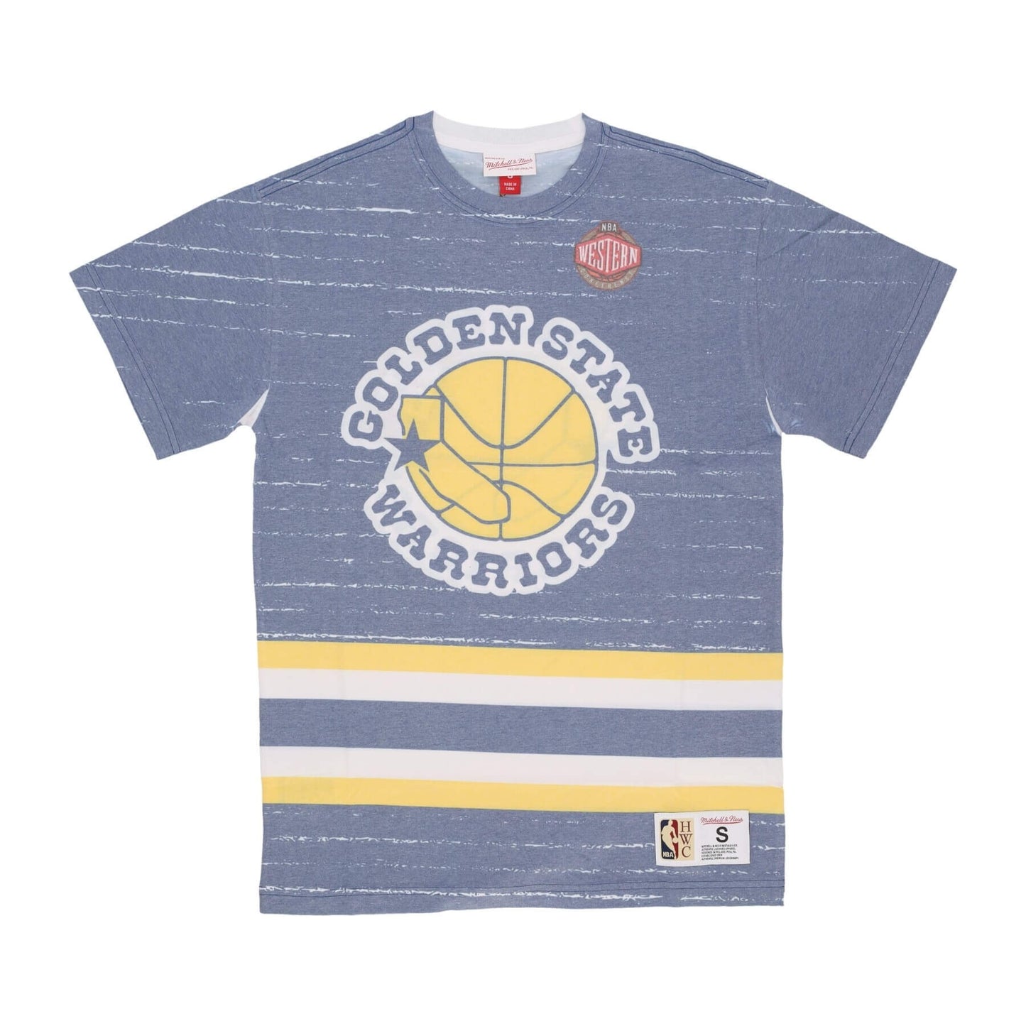 Mitchell & Ness NBA Jumbotron 3.0 Sublimated Ss Tee Golden State Warriors Multi / White