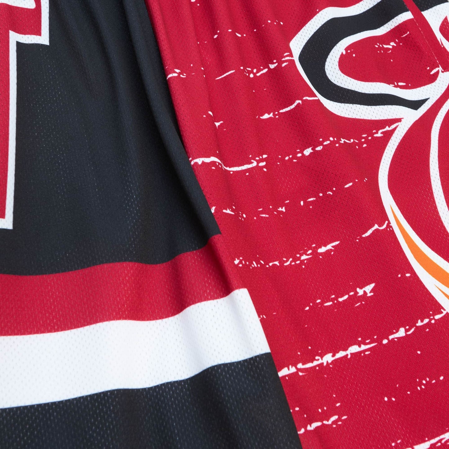 Basketbalové šortky Mitchell & Ness NBA Jumbotron 3.0 Shorts Miami Heat červeno/čierne