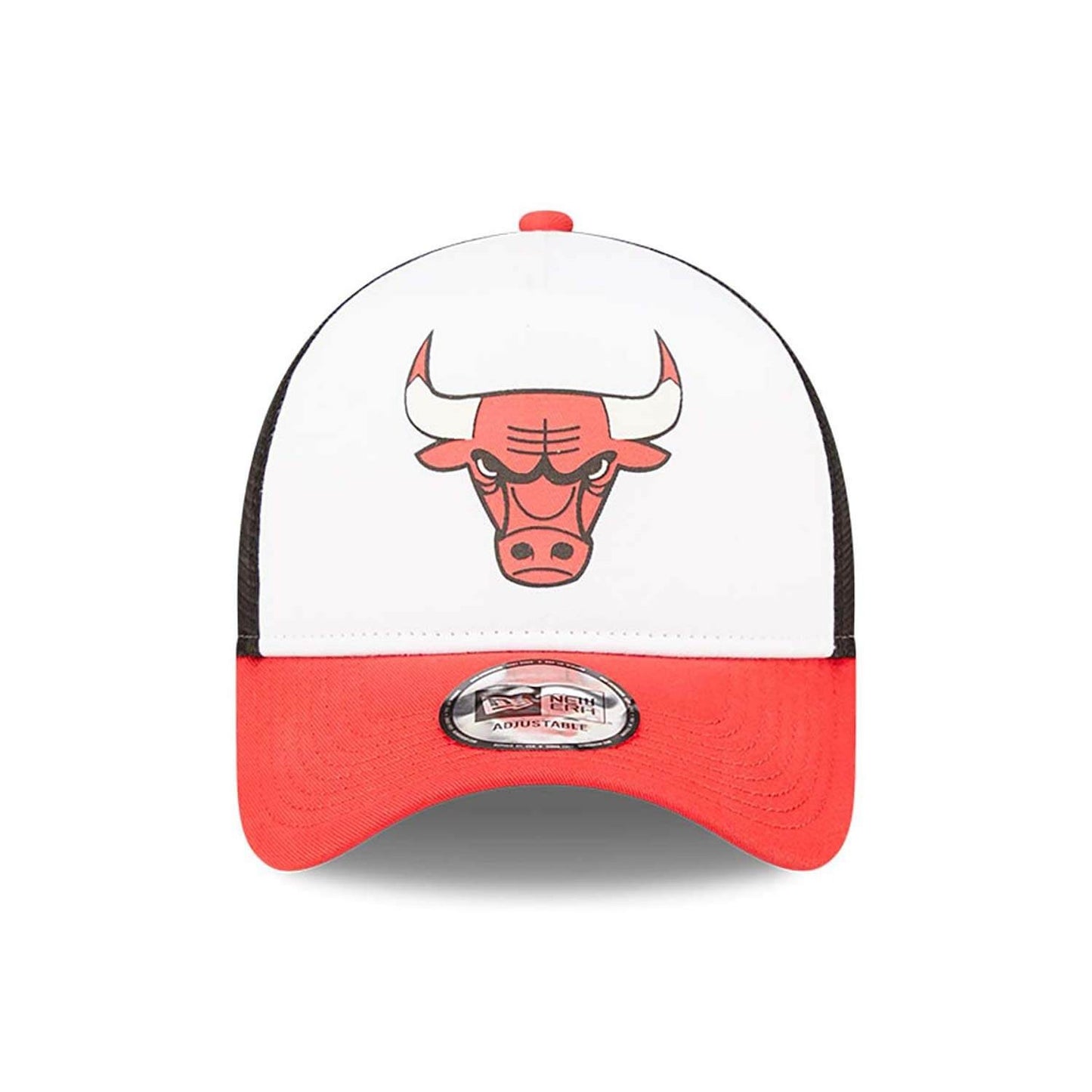 New Era NBA Chicago Bulls Team Color Block White A-Frame Trucker Cap White