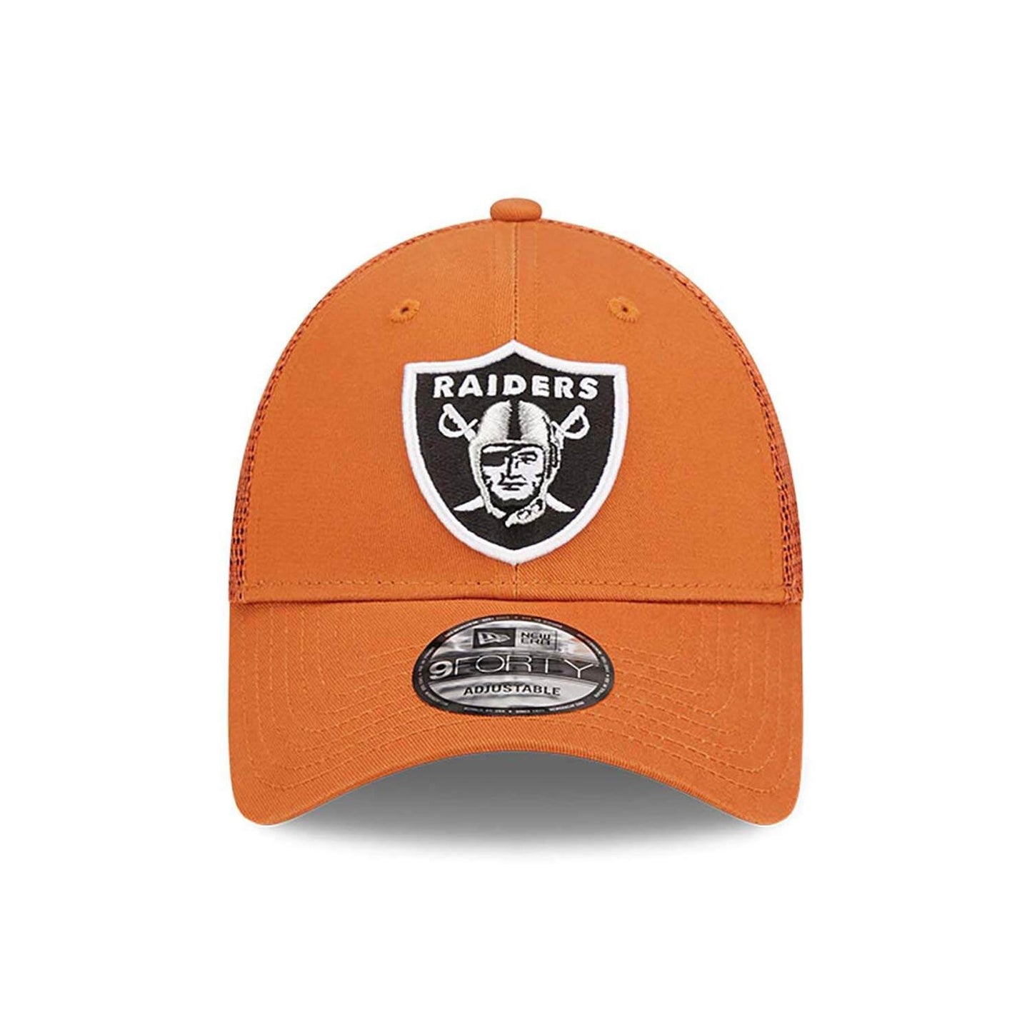 New Era NFL Las Vegas Raiders Home Field Orange 9Forty A-Frame Trucker Cap Orange