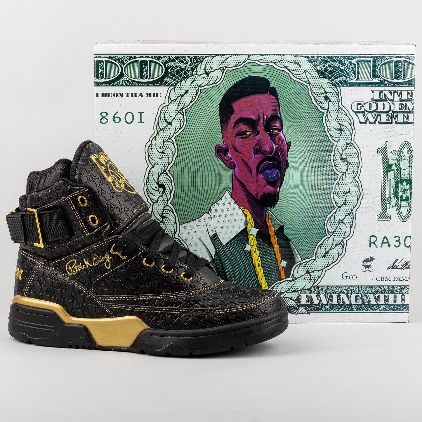 Ewing Athletics 33HI x Rakim (Limited Edition) Black/Gold