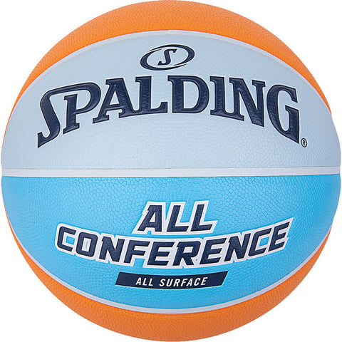 Spalding All Conference Orange Blue Rubber Basketball (sz. 7)