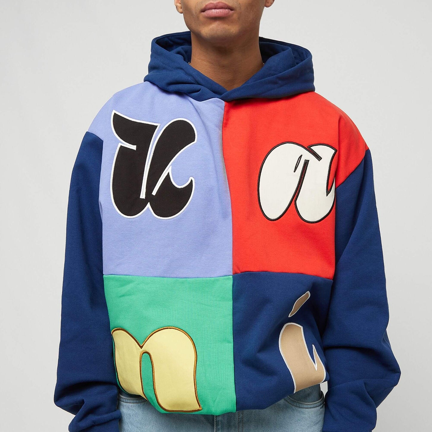 Karl Kani KK Woven Signature Block OS Hoodie navy/multicolor