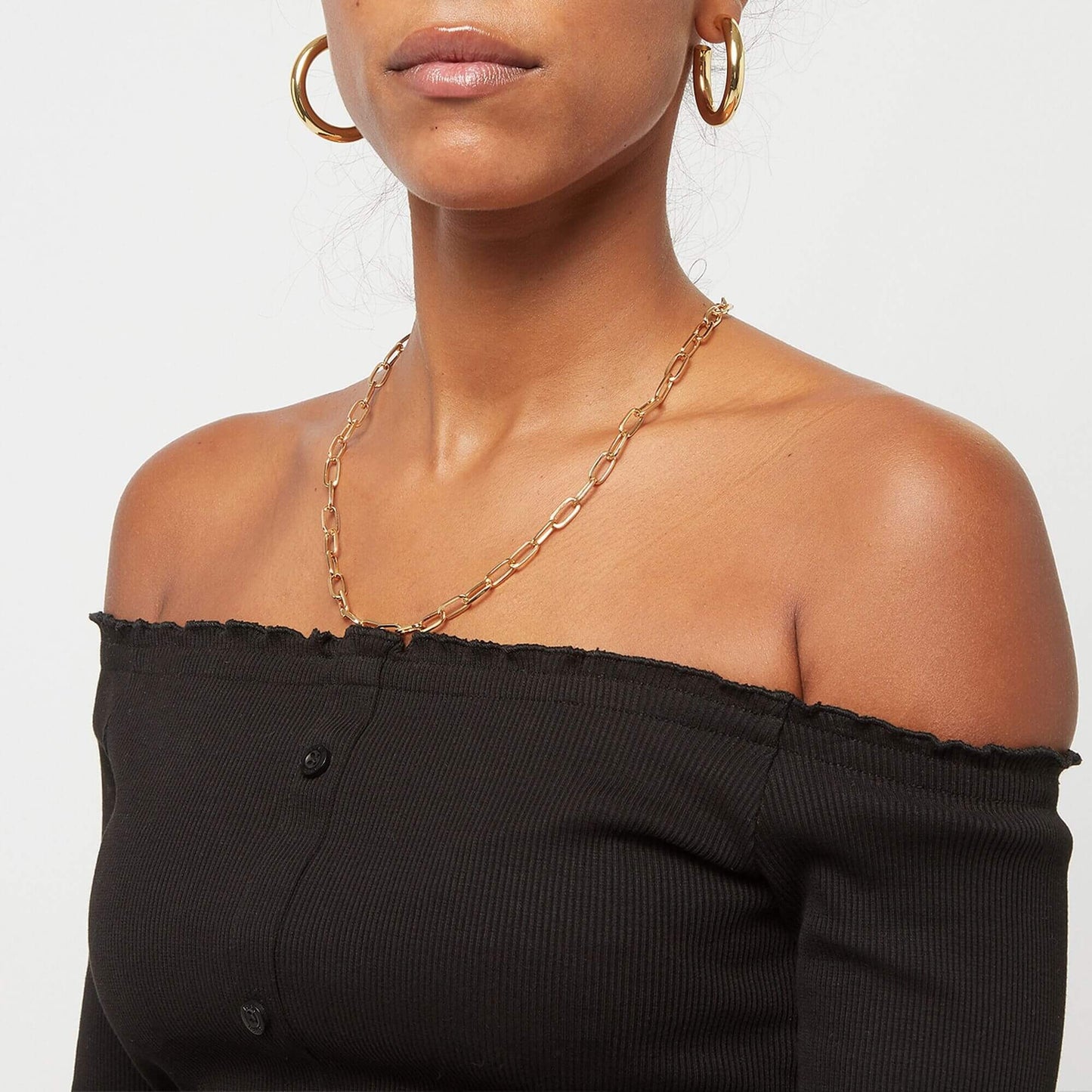 FUBU Corporate Rib Dress black/white