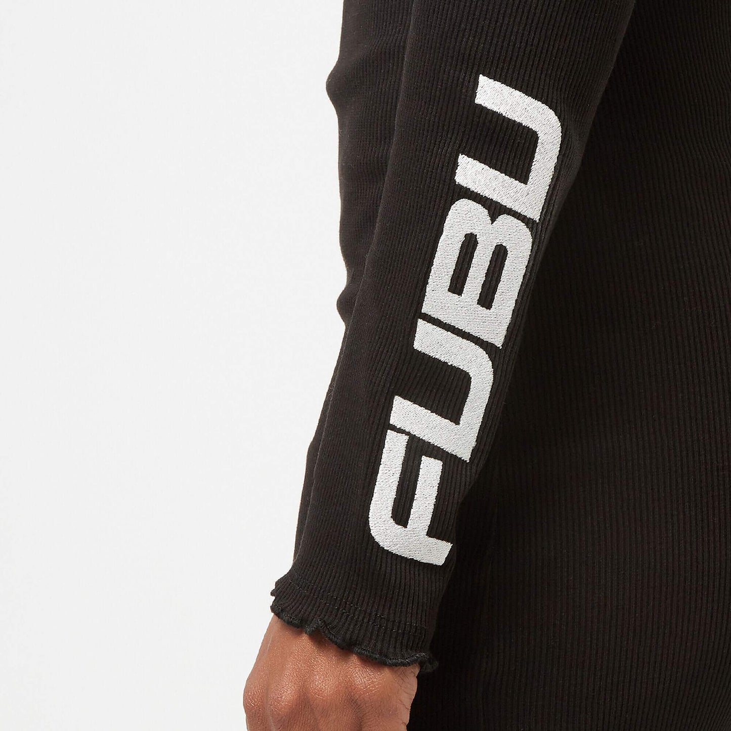 FUBU Corporate Rib Dress black/white