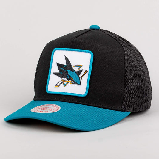 Mitchell & Ness NHL Truck It Trucker San Jose Sharks Black