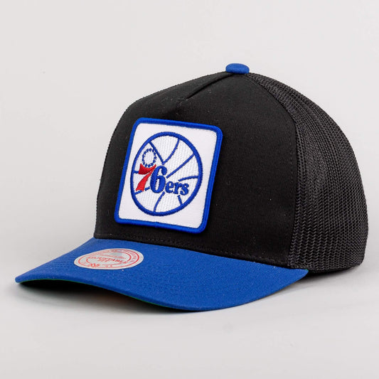 Mitchell & Ness NBA Truck It Trucker HWC Philadelphia 76Ers Black