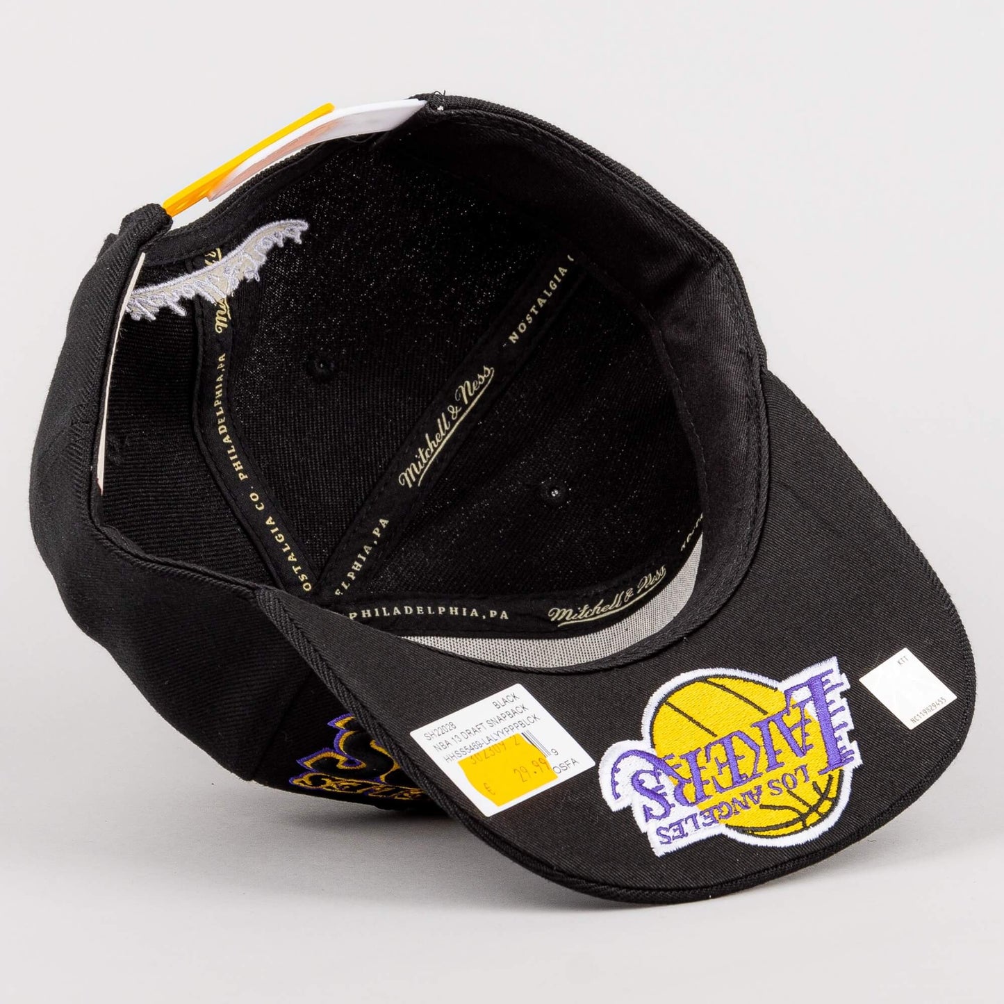 Šiltovka Mitchell & Ness NBA 13 Draft Snapback HWC Los Angeles Lakers čierna