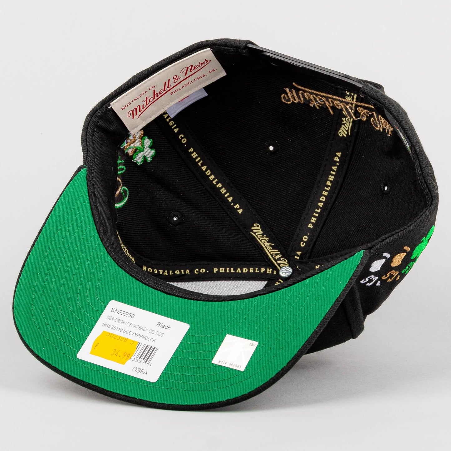 Mitchell & Ness NBA Drop It Snapback Boston Celtics Black