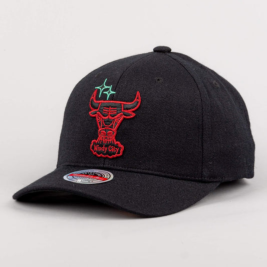 Mitchell & Ness NBA Merch Logo Classic Red Chicago Bulls Black
