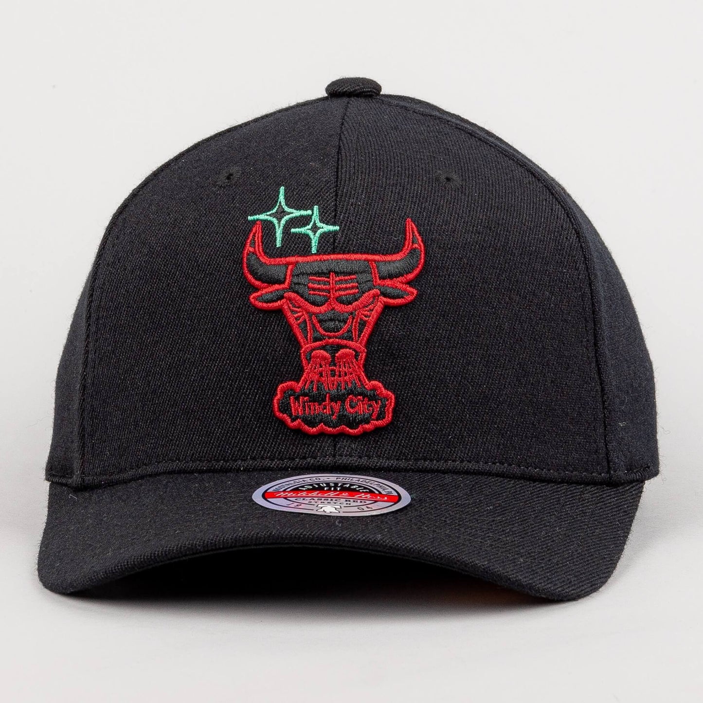 Mitchell & Ness NBA Merch Logo Classic Red Chicago Bulls Black