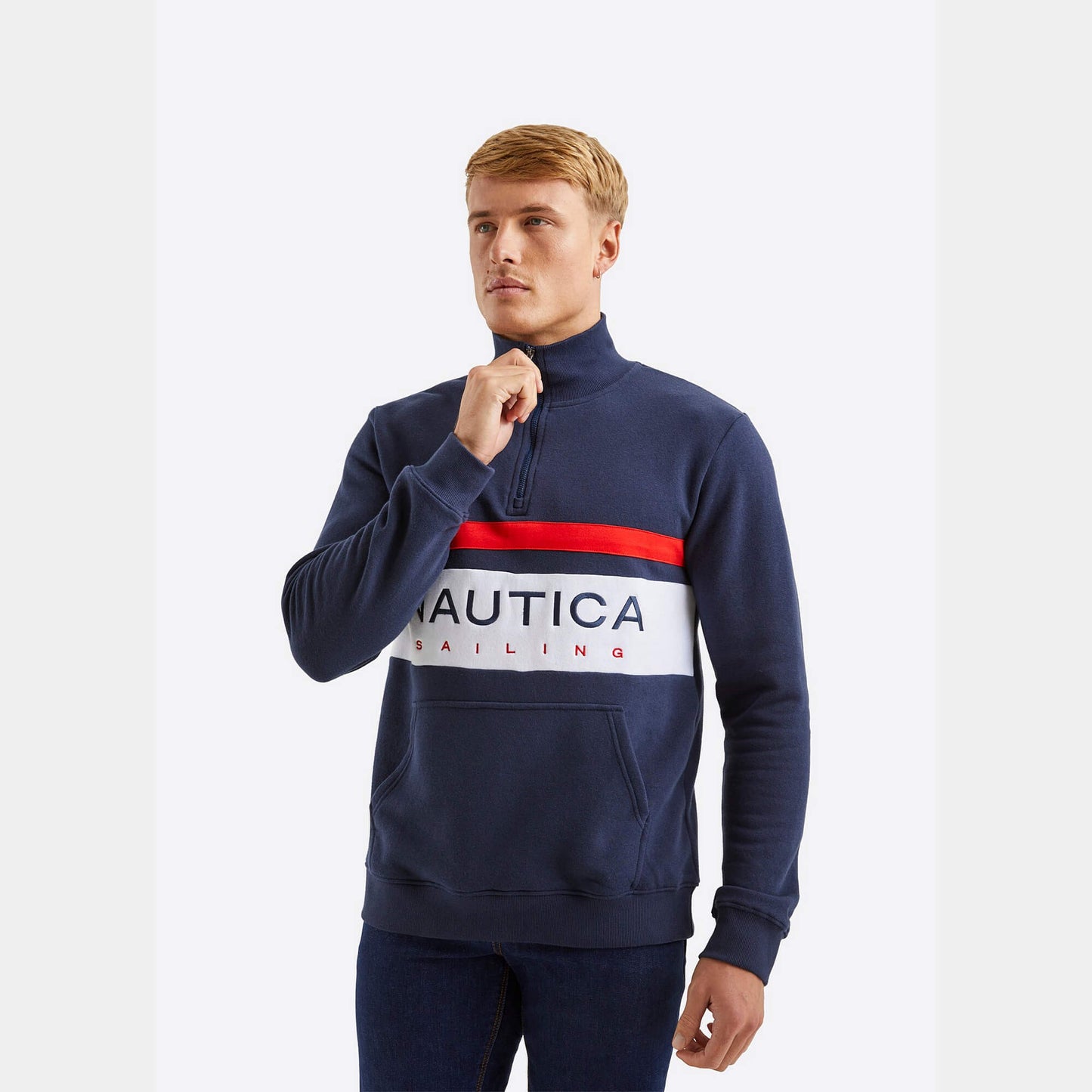 Nautica Colton 1/4 Zip Top Dark Navy