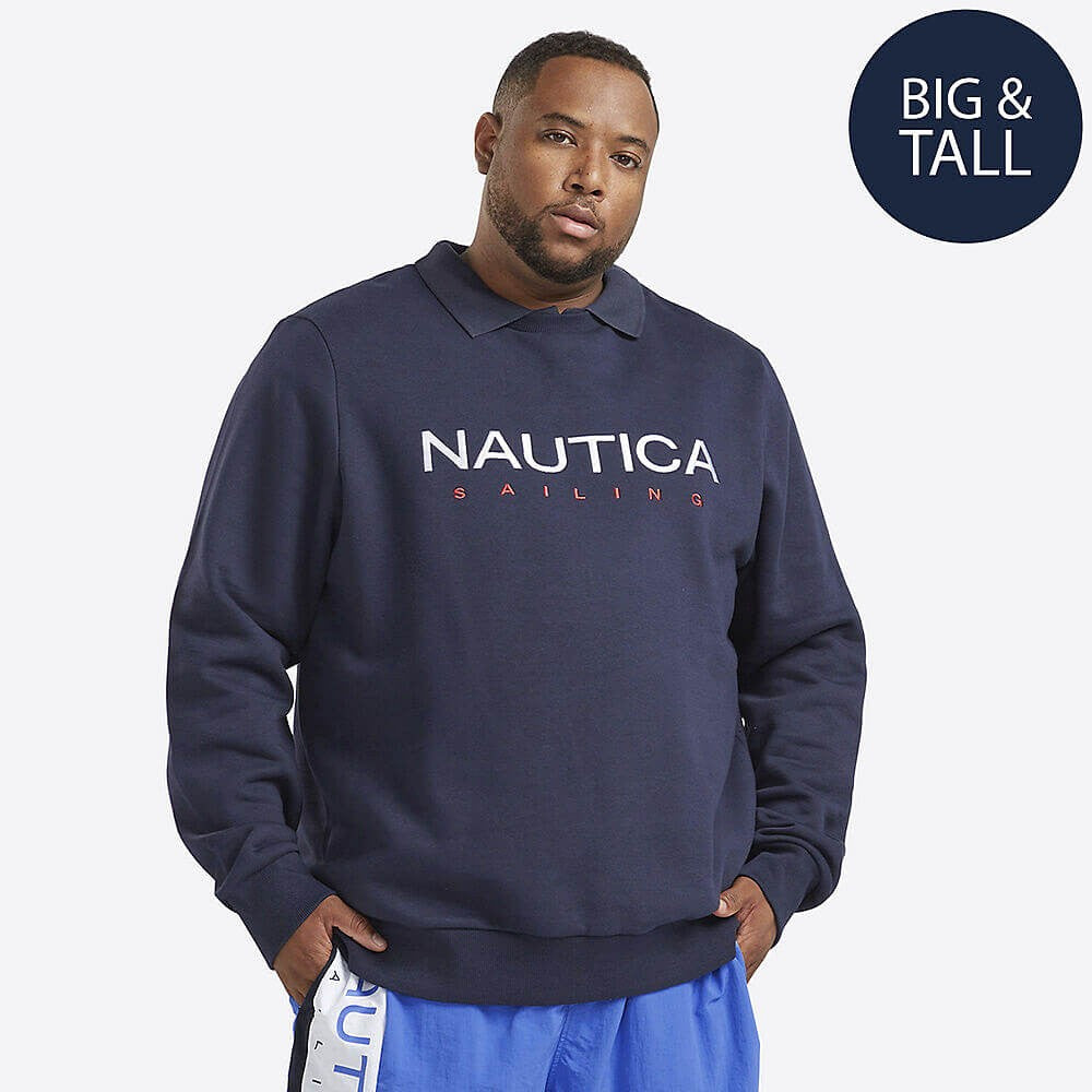 Mikina Nautica Otto Sweatshirt B&T tmavomodrá