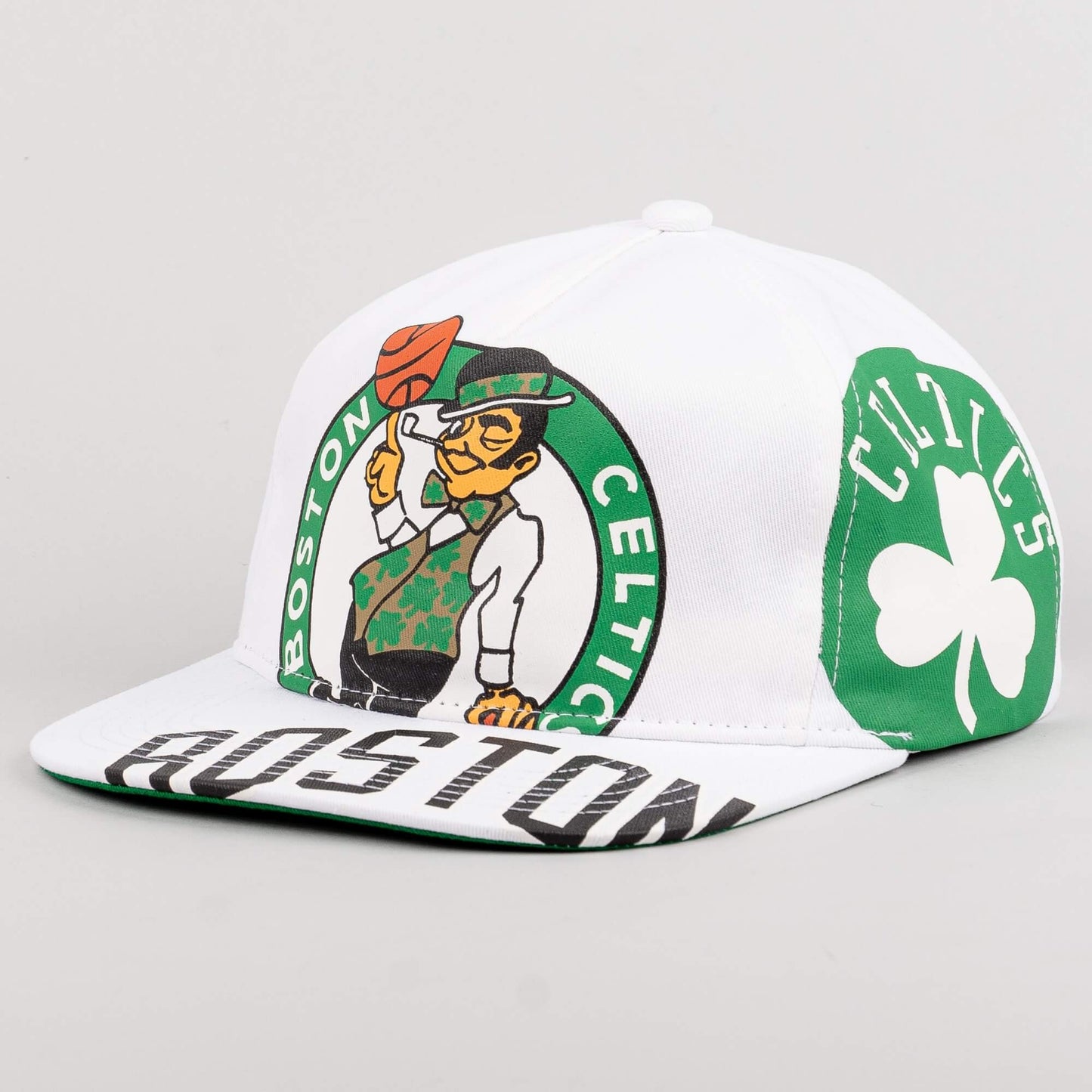 Šiltovka Mitchell & Ness NBA In Your Face Boston Celtics biela