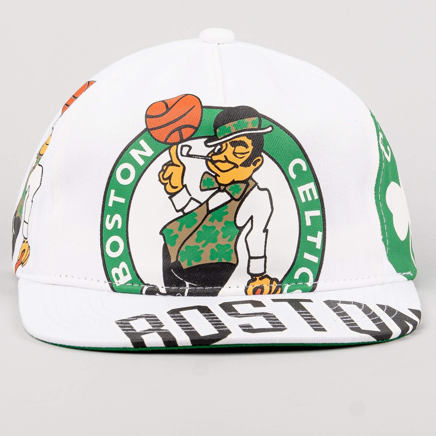 Šiltovka Mitchell & Ness NBA In Your Face Boston Celtics biela