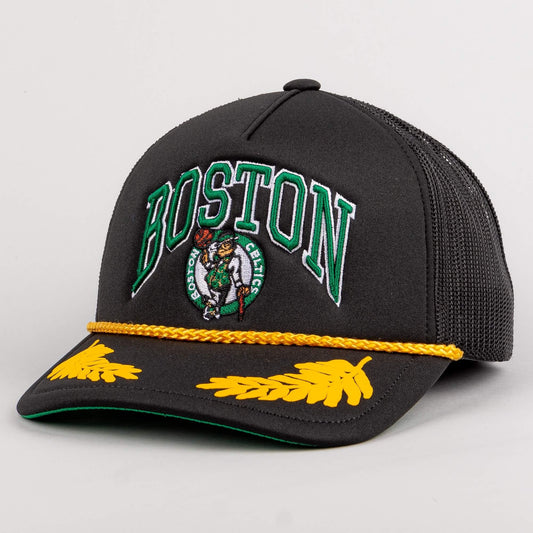 Šiltovka so sieťkou Mitchell & Ness NBA Gold Leaf Boston Celtics čierna