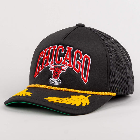 Šiltovka so sieťkou Mitchell & Ness NBA Gold Leaf HWC Chicago Bulls čierna