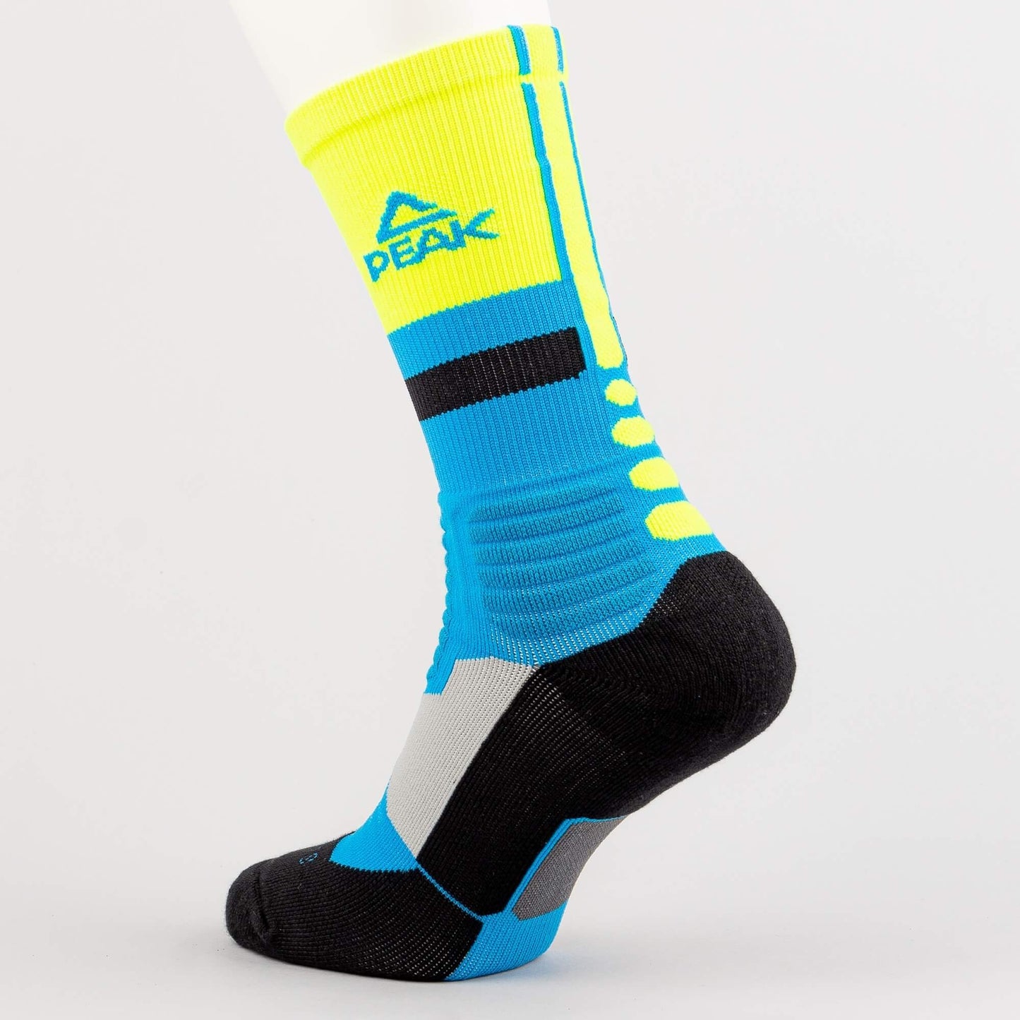 Basketbalové ponožky Peak Basketball Socks modré/žlté/čierne