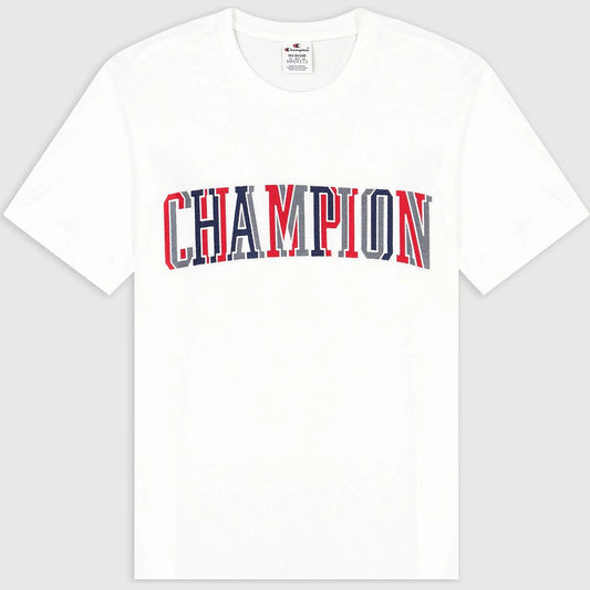 Champion Knitted Bookstore Crewneck T-Shirt Off White