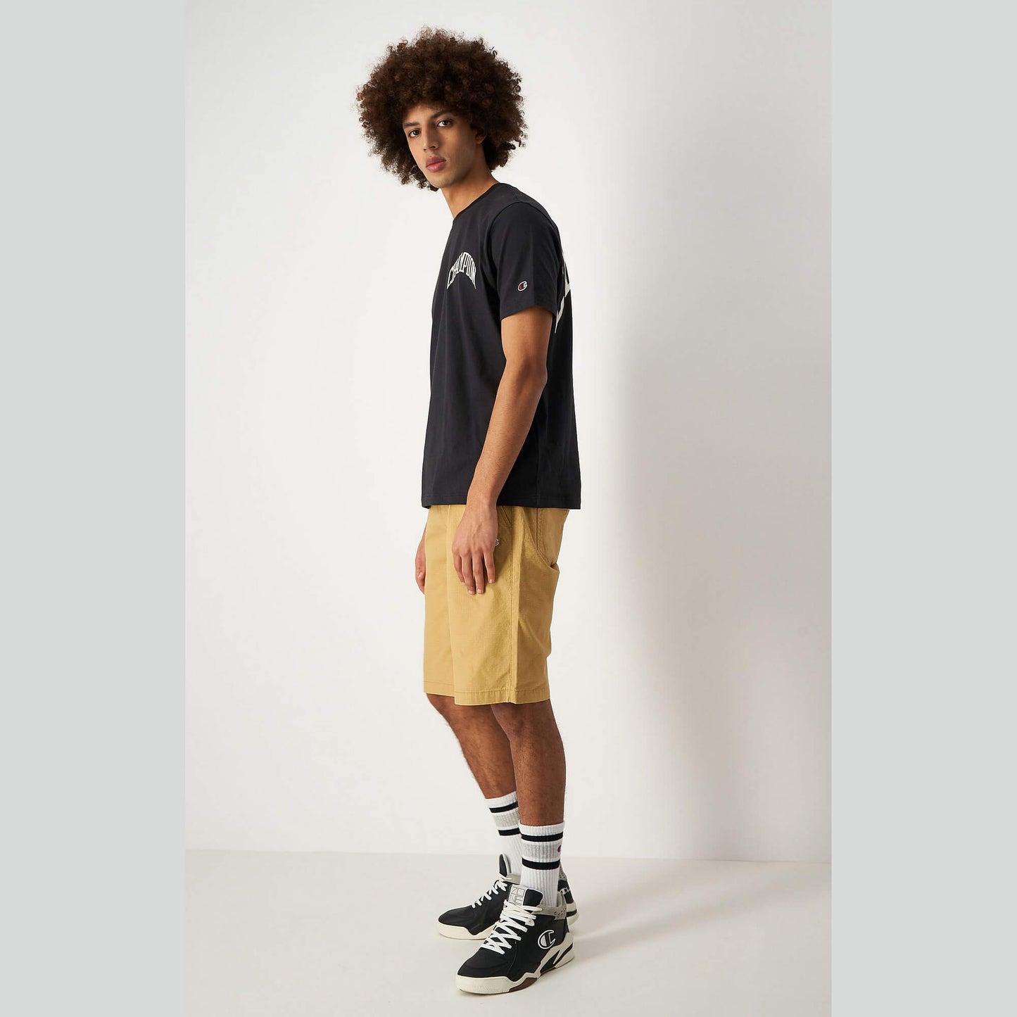 Champion Knitted City Explorer Crewneck T-Shirt Charcoal