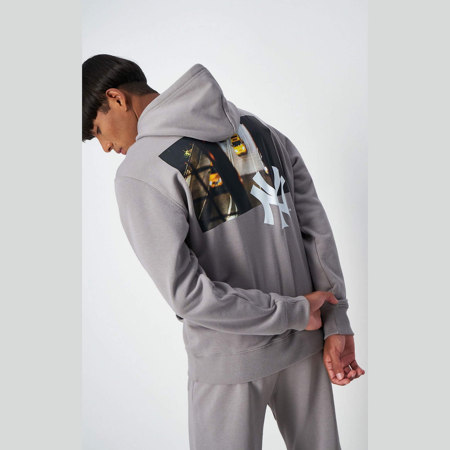 Champion MLB Knitted hooded sweatshirt Grey