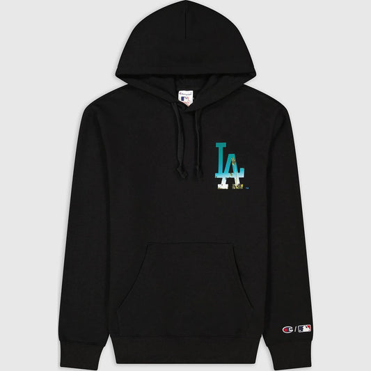 Mikina s kapucňou Champion MLB Knitted hooded sweatshirt čierna