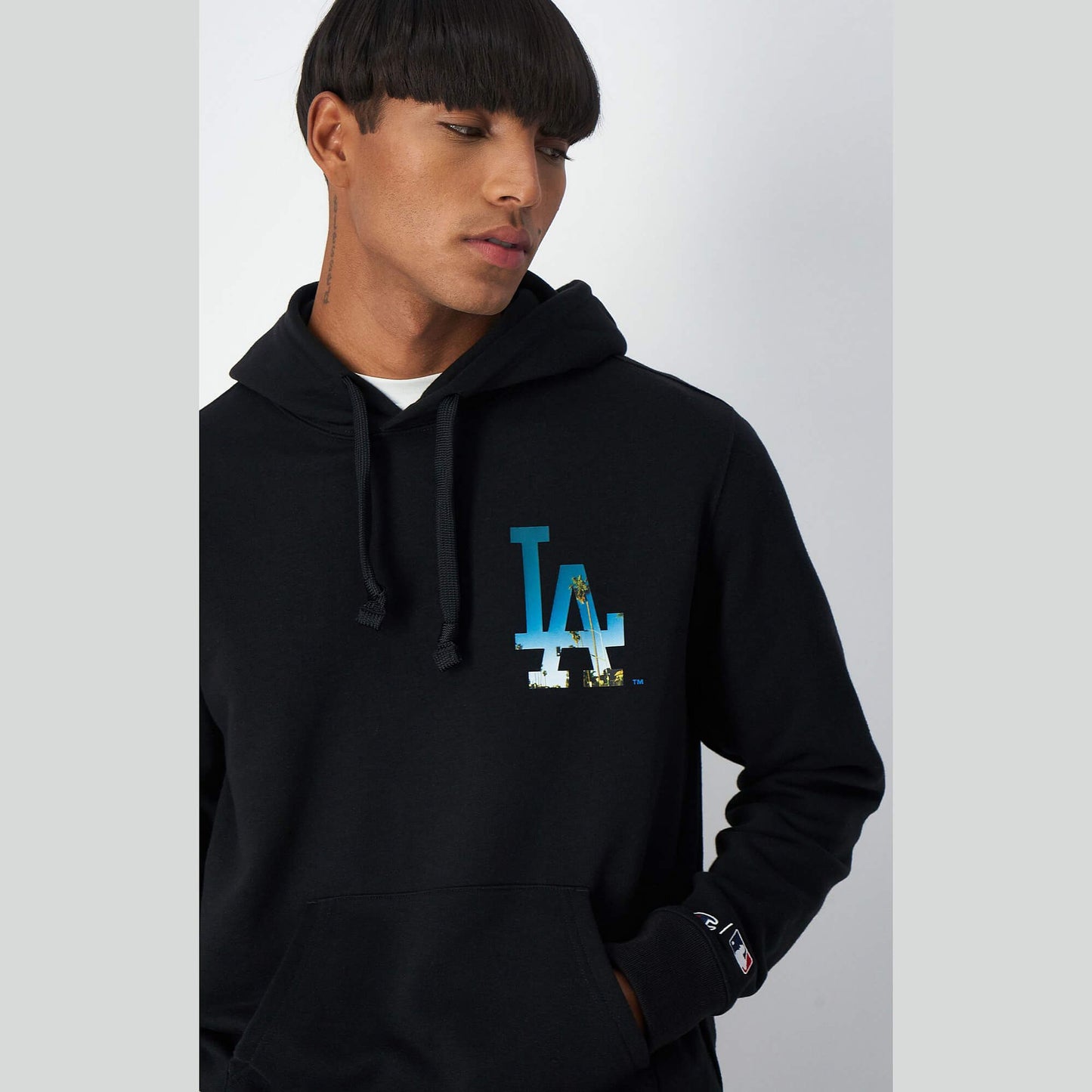 Mikina s kapucňou Champion MLB Knitted hooded sweatshirt čierna