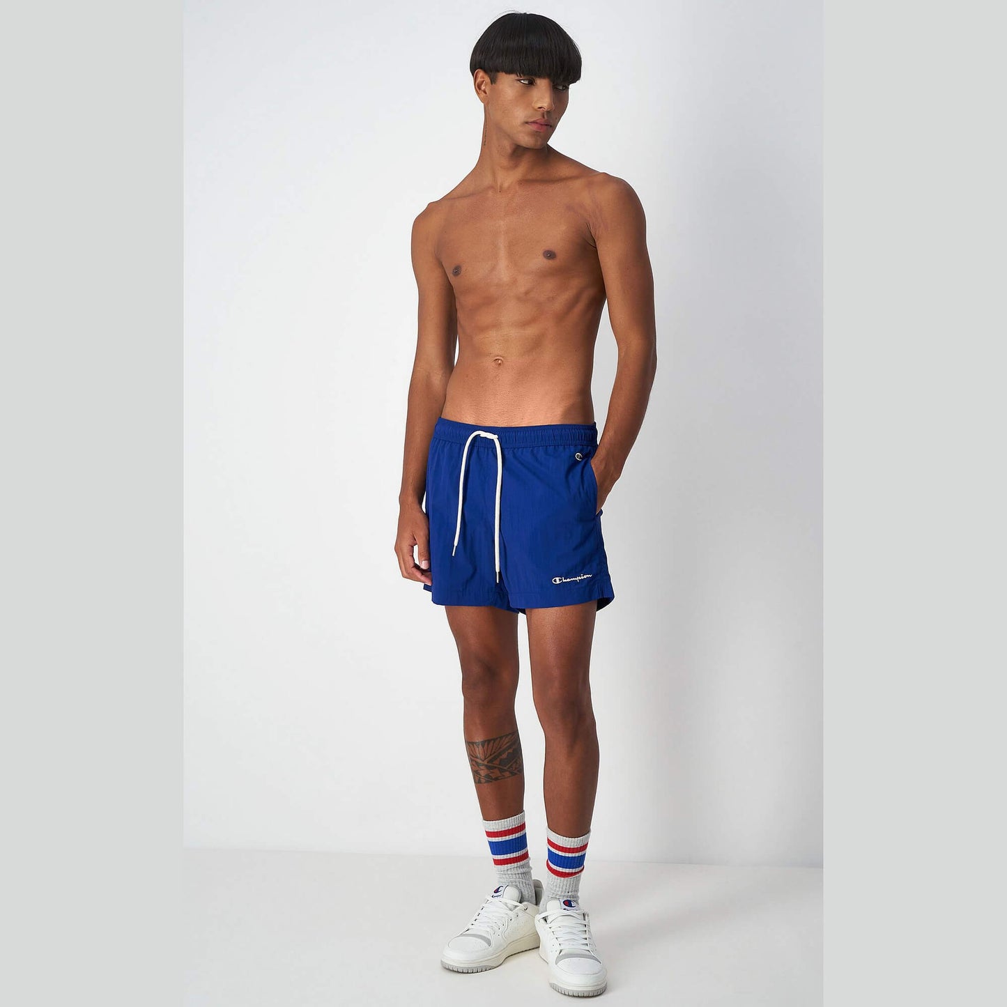 Šortky Champion Woven Eco Future Beachshort tmavomodré