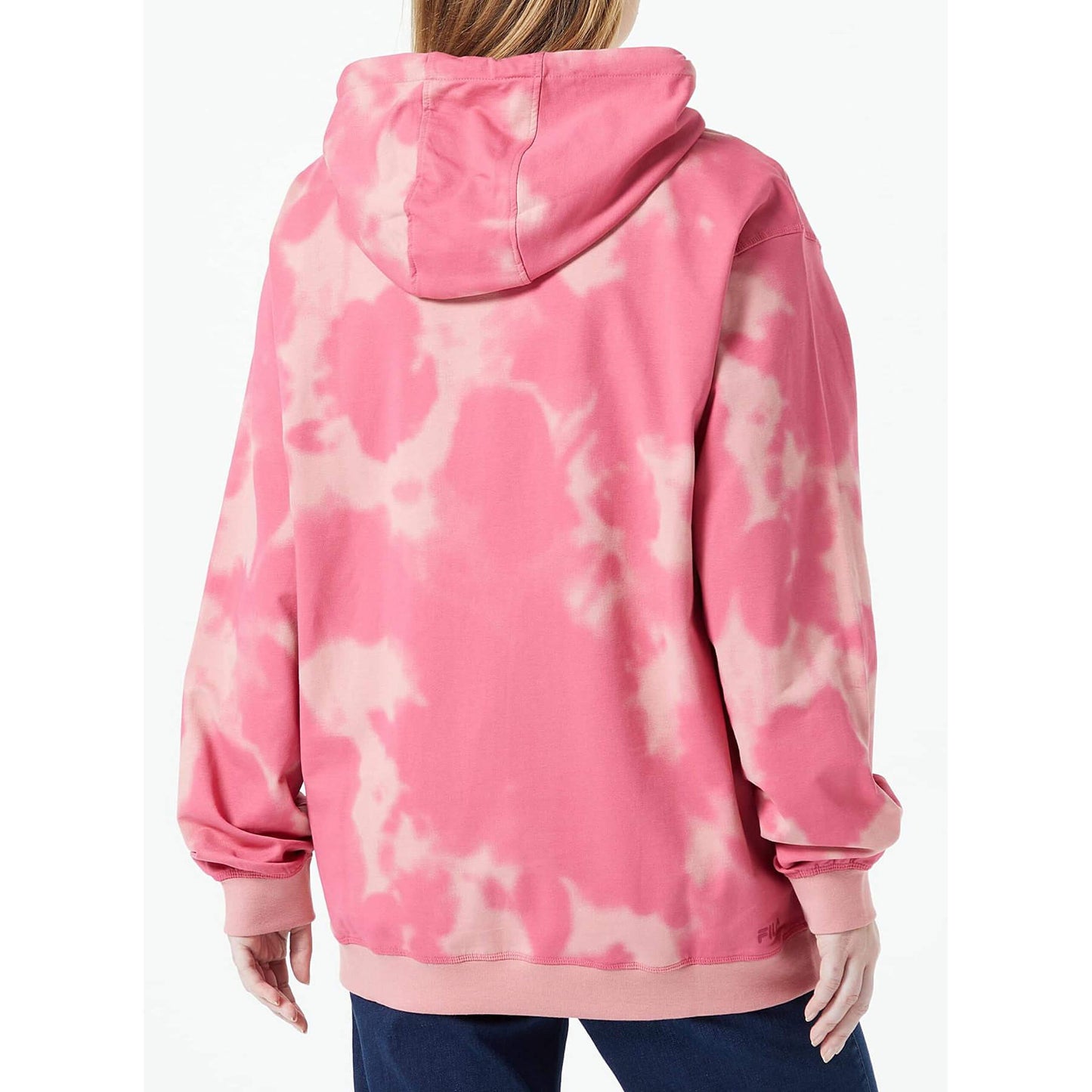 Dámska mikina s kapucňou Fila BERMEL AOP sweat hoodie ružový vzor