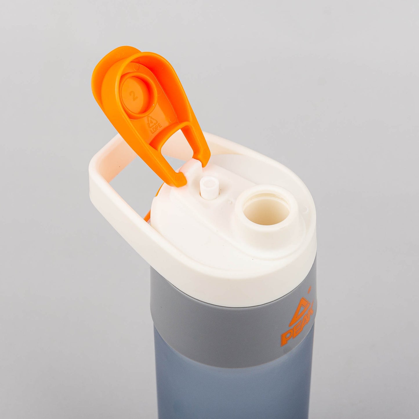 Športová fľaša Peak Tritan Bottle (450ml) šedá/oranžová