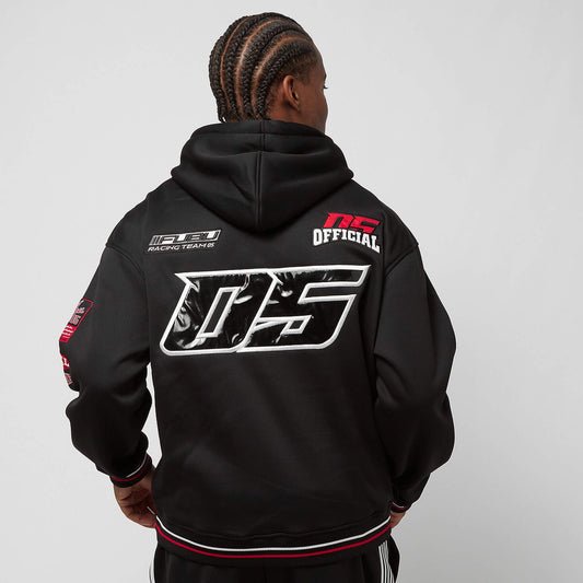 FUBU Corporate Mesh Hoodie black/white/red