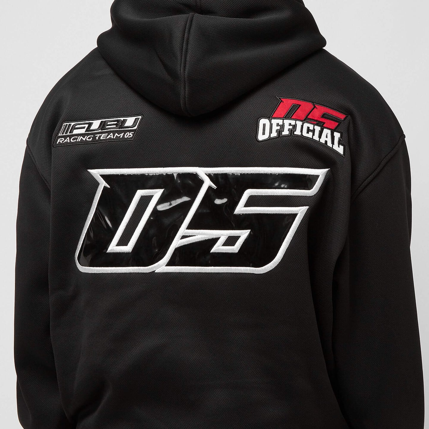 FUBU Corporate Mesh Hoodie black/white/red