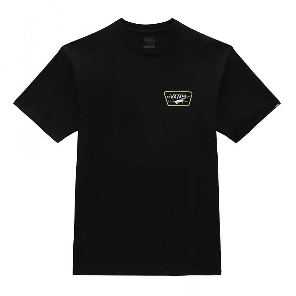 Vans Full Patch Back Ss Tee Black/Lime Green